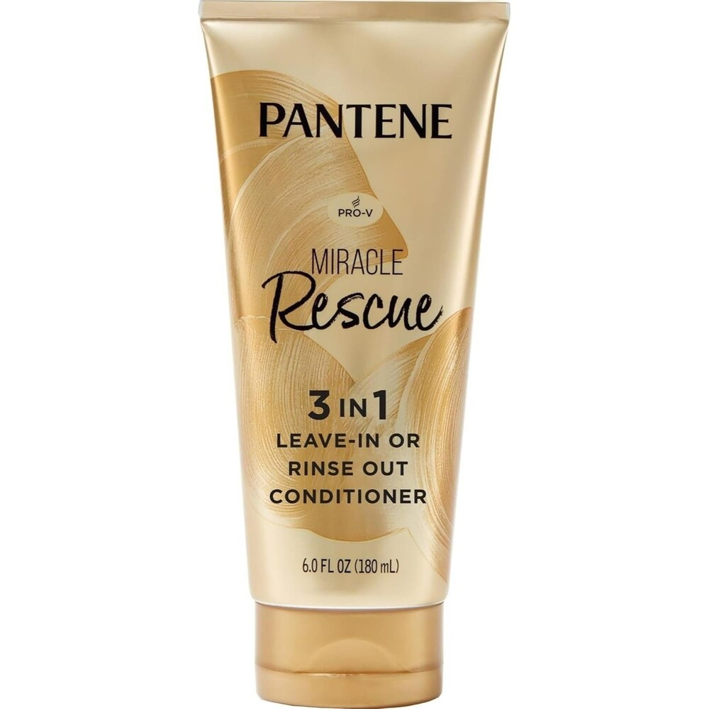 Pantene Miracle Rescue 3 in 1 Leave In Conditioner Rinse Out All Hair White 6oz